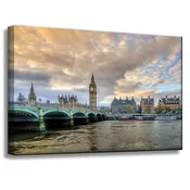 shumee Platno s sliko Arhitektura London Big Ben 60X40