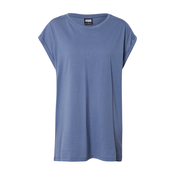 Womens t-shirt with extended shoulder vintageblue