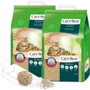 Cats Best Mačje stranišče Sensitive Antibakterijsko leseno za 2 x 20 l mačje stranišče