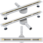 REA NEO Ultra SLIM PRO Gold Brush linearni odtok Zlati sijaj 60
