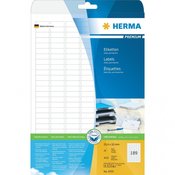 Herma Herma Premium naljepnice 4333( 25.4 mm x 10 mm ), bijele, 4725 kom., trajne