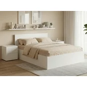 Ljubki dom Postelja SOFIA 180 x 200 cm, bela Posteljno dno: Letveno posteljno dno, Vzmetnica: Vzmetnica Deluxe 10 cm