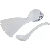 APS žličke za delikatese 6 kos, bele, 40 mm, premer: 230 mm