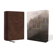 NKJV, Abide Bible, Leathersoft, Brown, Red Letter, Comfort Print