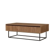 Hanah Home Est Klub sto 120x43x60cm, Smeda