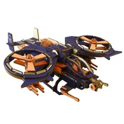 3d drvena slagalica - Gunship letilica