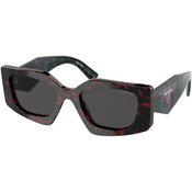 Prada Ženske naocare za sunce 0PR 15YS 09Z5S0 51, Crno-crvene