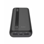 CellularLine Entry prenosna baterija 20000mAh, črna (PBENTRY20000K)
