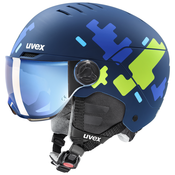 Uvex ROCKET JR VISOR, otroška smučarska čelada, modra S566263