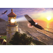 Art puzzle - Puzzle High Flight at the Sun Rise - 1 000 kosov