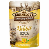 Carnilove Kapsule Kitten Rich in Rabbit, obogatene z ognjičem - 85 g