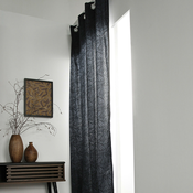 Today Zavese, žaluzije Rideau a oeillets 140/240 coton Teranga Navy Inaya Modra