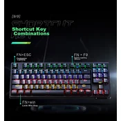 ThundeRobot Tastatura, Žicana, Crna