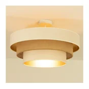 Stropni lestenec WENTA 1xE27/60W/230V, premer 50 cm, bež/juta