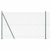 Ograde od lanca s betonskom podlogom 10 x 1,5 m Zelena Mreža