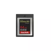 Sandisk Cfexpress extreme pro 64GB spominska kartica,Type B, 1500MB/s, 800MB/s,