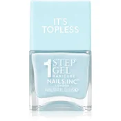 Nails Inc. It’s Topless gel lak za nohte za dolgoobstojen učinek odtenek Giselle Icy Blue 14 ml