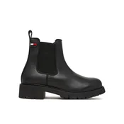 Tommy Jeans Gležnjarji Chelsea Tjw Cleated Chelsea Boots EN0EN03105 Črna