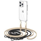 TECH-PROTECT FLEXAIR CHAIN MAGSAFE IPHONE 15 PRO BLACK  BEIGE (9490713936856)