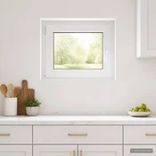 vidaXL Notranja barva okna za klet bela RISOR 50 x 55 cm