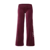 Juicy Couture Hlače vinsko rdeča/bela