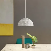 Lucande Herdis obesek iz mavca, O 34 cm - Dnevna soba/jedilnica - Sodobni - bela - Mavec/glina