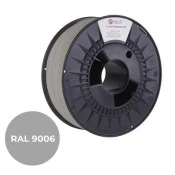 C-Tech tiskalna struna PREMIUM LINE ( filament), PLA, beli aluminij, RAL9006, 1,75mm, 1kg