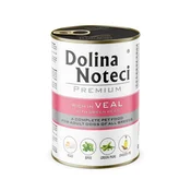DOLINA NOTECI Premium Pasja hrana - Teletina z zelenim grahom - vlažna, 400g