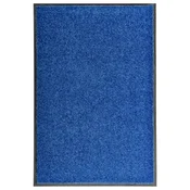 Vidaxl Pralni predpražnik moder 60x90 cm