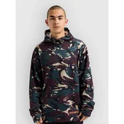 Burton Oak moški pulover s kapuco seersucker camo