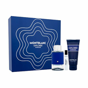 Montblanc Explorer Ultra Blue darovni set parfemska voda 100 ml + parfemska voda 7,5 ml + gel za tuširanje 100 ml za muškarce