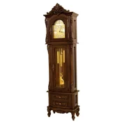 Casa Padrino luxury baroque grandfather clock dark brown/gold - Magnificent solid wood pendulum clock in baroque style - Luxury furniture in baroque style - Baroque furniture