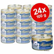 Mega pakiranje Miamor Fein Filets 24 x 100 g - Bijela tuna i lignje