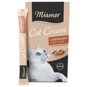 Miamor Cat Snack kremna jetrna klobasa - Varčno pakiranje: 24 x 15 g