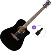 Fender CD-60SCE Basic SET Black Elektro-akusticna dreadnought
