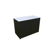 Samostojni element z vrati za modularno letno kuhinjo (126,8x63x92 cm, nerjaveče jeklo, antracit)