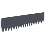 Vidaxl Robovi trave 10 szt. 103 x 25 cm Jeklo Antracit