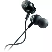 CANYON Stereo earphones with microphone, metallic shell, cable length 1.2m, Dark Gray, 22*12.6mm, 0.012kg ( CNS-CEP3DG )