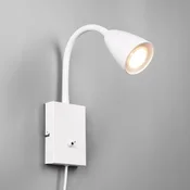 Trio Lighting Stenska svetilka Wanda z vtičem, bela mat - Dnevna soba/jedilnica - Sodobni - bela mat barva - Kovina