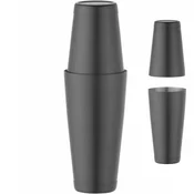 Bar Up 2-delni boston shaker za koktajle Tin on Tin 0,8 l – črn