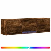 Vidaxl TV omarica z LED osvetlitvijo Dimljeni Hrast 140 x 34 x 40 cm