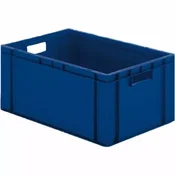 Gastro plastični transportni zaboj 60x40x21 cm, moder