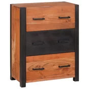 Kreveta s ladicama Smeda 55 x 30 x 75 cm Cvrsto drvo akacije