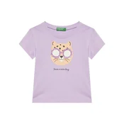 United Colors Of Benetton Majica 3096G10J8 Vijolična Regular Fit