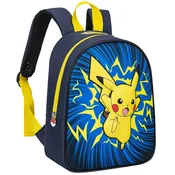 POKEMON - PIKACHU - JUNIOR nahrbtnik EVA 3D 32CM modre barve