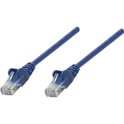 Intellinet RJ45 mrežni prikljucni kabel CAT 5e U/UTP [1x RJ45-utikac - 1x RJ45-utikac] 15 m plavi, Intellinet