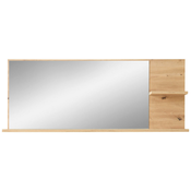 Xora STENSKO OGLEDALO, 148/60/17 cm steklo, leseni material
