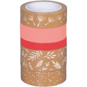 Heyda 203584559 Dekorativni trak Rose/Natural Natural Leaves 1
