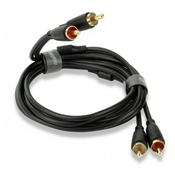 Kabel QED - Connect, Phono/Phono, 1.5 m, crni