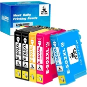 5x ČRNILO ZA EPSON 502XL EXPRESSION HOME XP-5105 XP-5100 WF-2860 WF-2865
